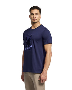 PSYCHO BUNNY CAMISETA HOMBRE CUELLO REDONDO AZUL