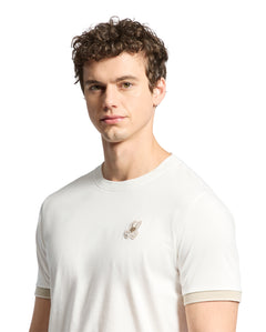 PSYCHO BUNNY CAMISETA HOMBRE CUELLO REDONDO BEIGE