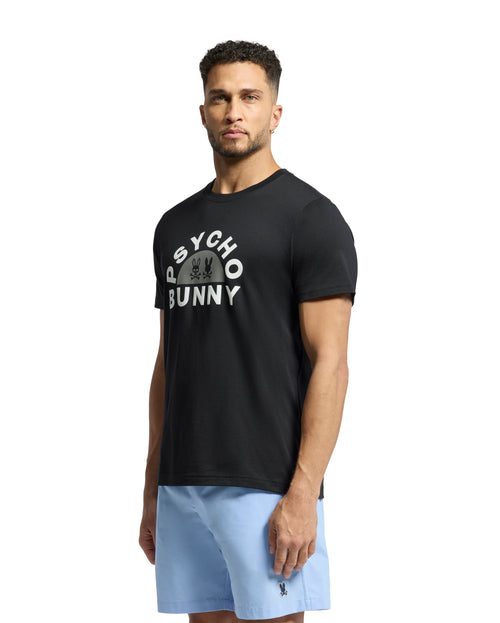 PSYCHO BUNNY CAMISETA HOMBRE CUELLO REDONDO NEGRO
