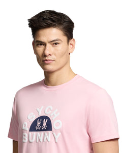 PSYCHO BUNNY CAMISETA HOMBRE CUELLO REDONDO ROSADO