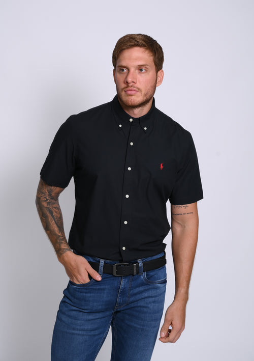 RALPH LAUREN CAMISA MANGA CORTA HOMBRE NEGRO