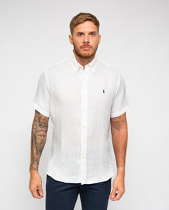 RALPH LAUREN CAMISA MANGA CORTA HOMBRE BLANCO