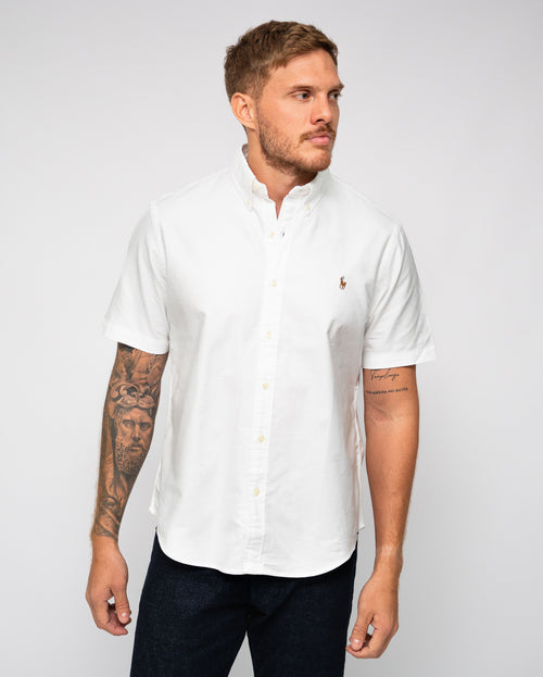 RALPH LAUREN CAMISA MANGA CORTA HOMBRE BLANCO