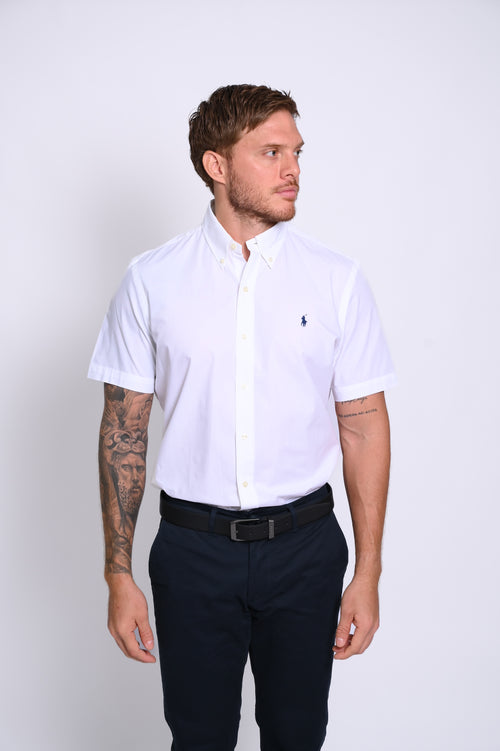 RALPH LAUREN CAMISA MANGA CORTA HOMBRE BLANCO