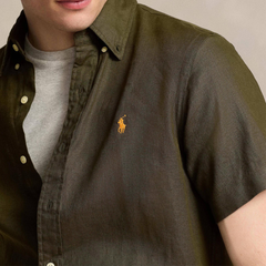 RALPH LAUREN CAMISA MANGA CORTA HOMBRE VERDE