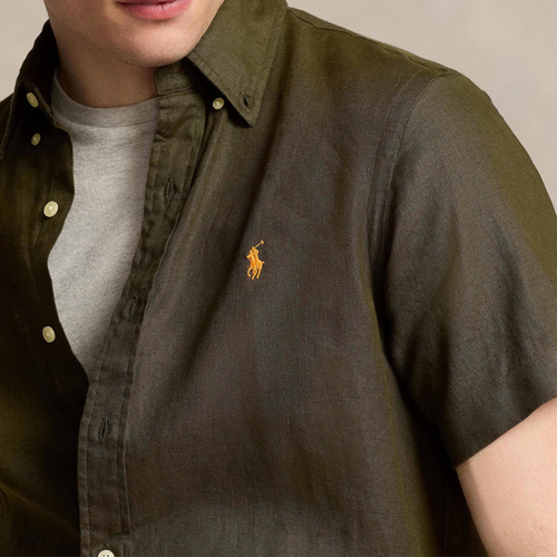 RALPH LAUREN CAMISA MANGA CORTA HOMBRE VERDE