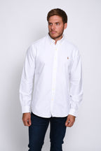 RALPH LAUREN CAMISA MANGA LARGA HOMBRE BLANCO