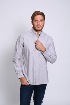RALPH LAUREN CAMISA MANGA LARGA HOMBRE GRIS