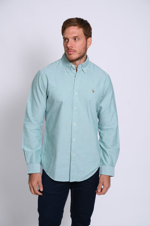 RALPH LAUREN CAMISA MANGA LARGA HOMBRE VERDE