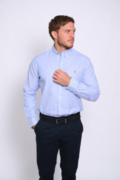 RALPH LAUREN CAMISA MANGA LARGA HOMBRE AZUL
