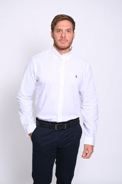 RALPH LAUREN CAMISA MANGA LARGA HOMBRE BLANCO