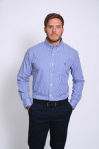 RALPH LAUREN CAMISA MANGA LARGA HOMBRE AZUL