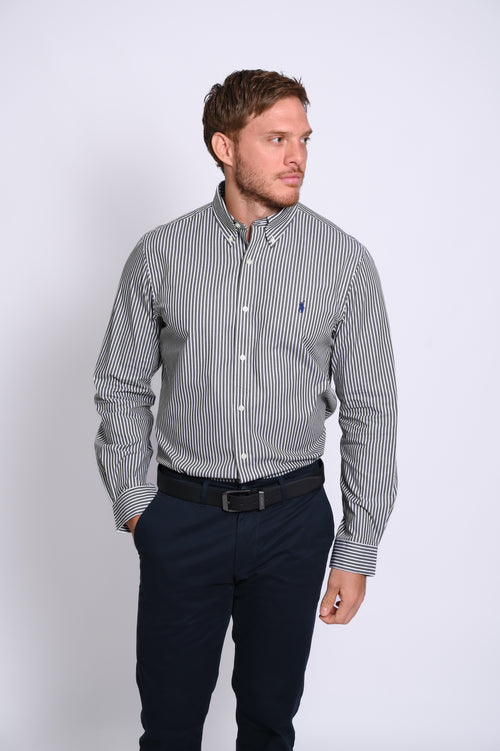 RALPH LAUREN CAMISA MANGA LARGA HOMBRE NEGRO