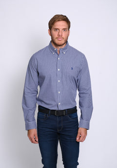 RALPH LAUREN CAMISA MANGA LARGA HOMBRE AZUL