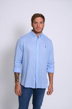RALPH LAUREN CAMISA MANGA LARGA HOMBRE AZUL