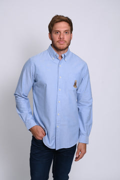 RALPH LAUREN CAMISA MANGA LARGA HOMBRE AZUL