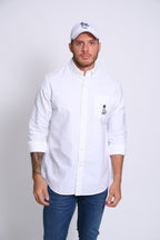 RALPH LAUREN CAMISA MANGA LARGA HOMBRE BLANCO
