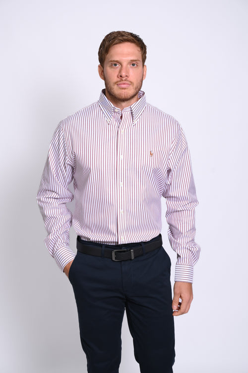 RALPH LAUREN CAMISA MANGA LARGA HOMBRE BLANCO