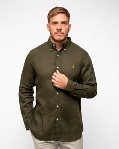 RALPH LAUREN CAMISA MANGA LARGA HOMBRE AMARILLO