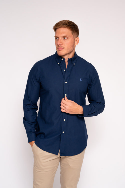 RALPH LAUREN CAMISA MANGA LARGA HOMBRE AZUL