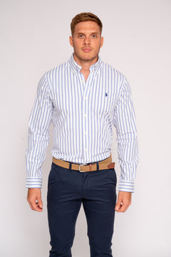 RALPH LAUREN CAMISA MANGA LARGA HOMBRE AZUL