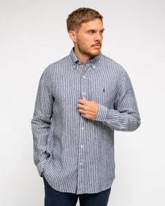 RALPH LAUREN CAMISA MANGA LARGA HOMBRE AZUL