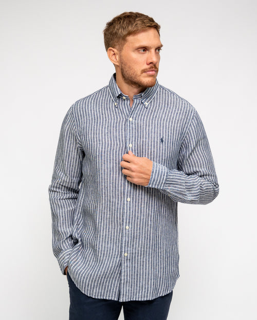 RALPH LAUREN CAMISA MANGA LARGA HOMBRE AZUL
