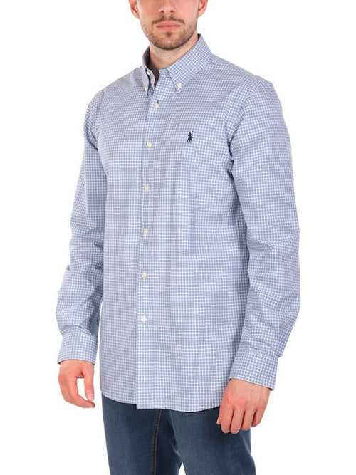 RALPH LAUREN CAMISA MANGA LARGA HOMBRE AZUL