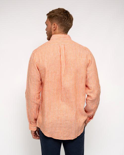 RALPH LAUREN CAMISA MANGA LARGA HOMBRE NARANJA
