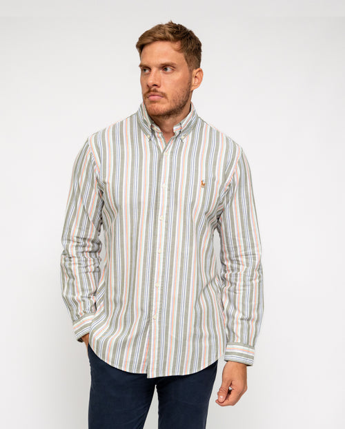 RALPH LAUREN CAMISA MANGA LARGA HOMBRE NARANJA