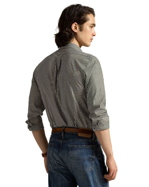 ralph lauren camisa manga larga hombre negro