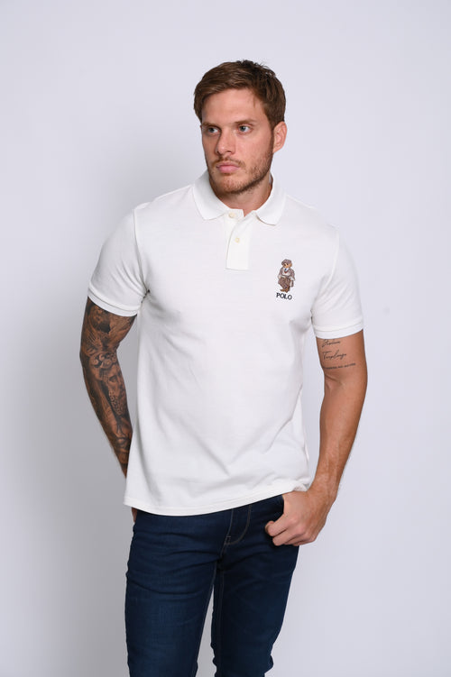 RALPH LAUREN CAMISA TIPO POLO HOMBRE BLANCO