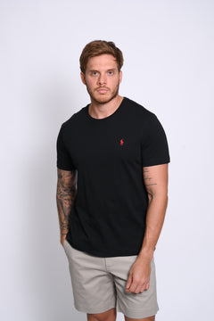 RALPH LAUREN CAMISETAS CUELLO REDONDO HOMBRE NEGRO