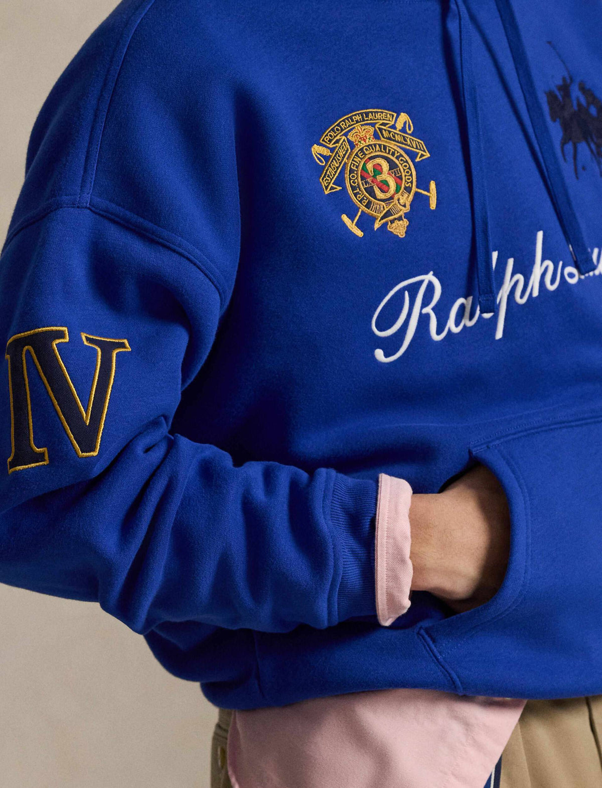 Buzo Con Capucha Knit-Sweatshirt Ralph Lauren Para Hombre De Color Azul