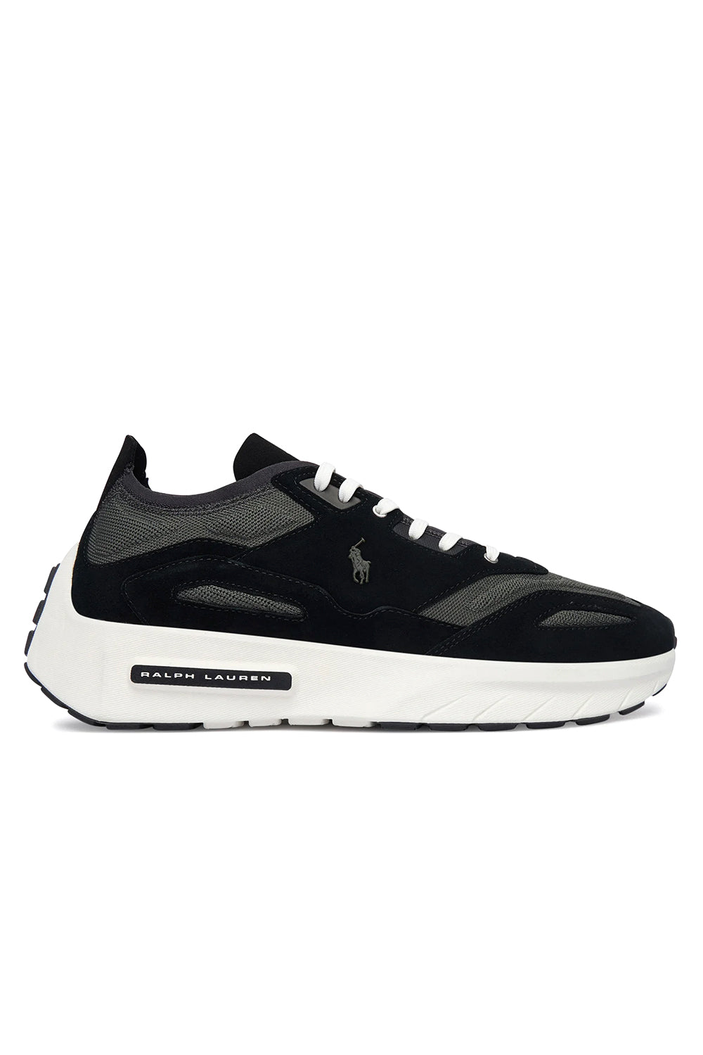 Calzado Tipo Tenis Boerum Knit-Sneakers-Low Top Lace Ralph Lauren Para Hombre De Color Negro