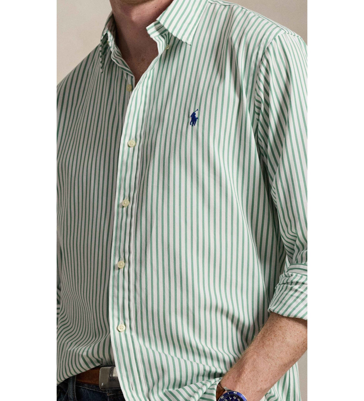 CAMISA M/L RALPH LAUREN HOMBRE 7064B WHITE SEAFOAM 710P07019002