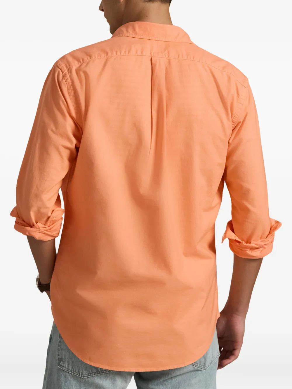 CAMISA M/L RALPH LAUREN HOMBRE POMPANO ORANGE 710805564069