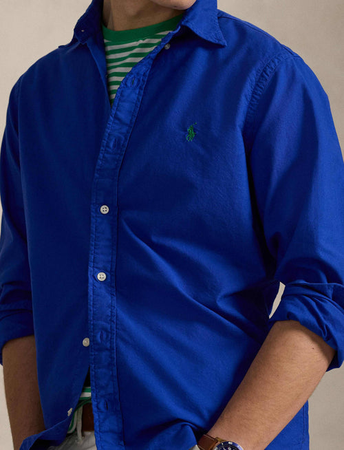 Camisa Manga Larga Cubdppcs-Long Sleeve-Sport Shirt Ralph Lauren Para Hombre De Color Azul