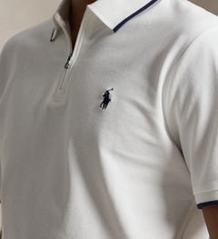 CAMISA TIPO POLO RALPH LAUREN PARA CABALLERO MEDIA CREMALLERA BLANCO REF 710B19737004