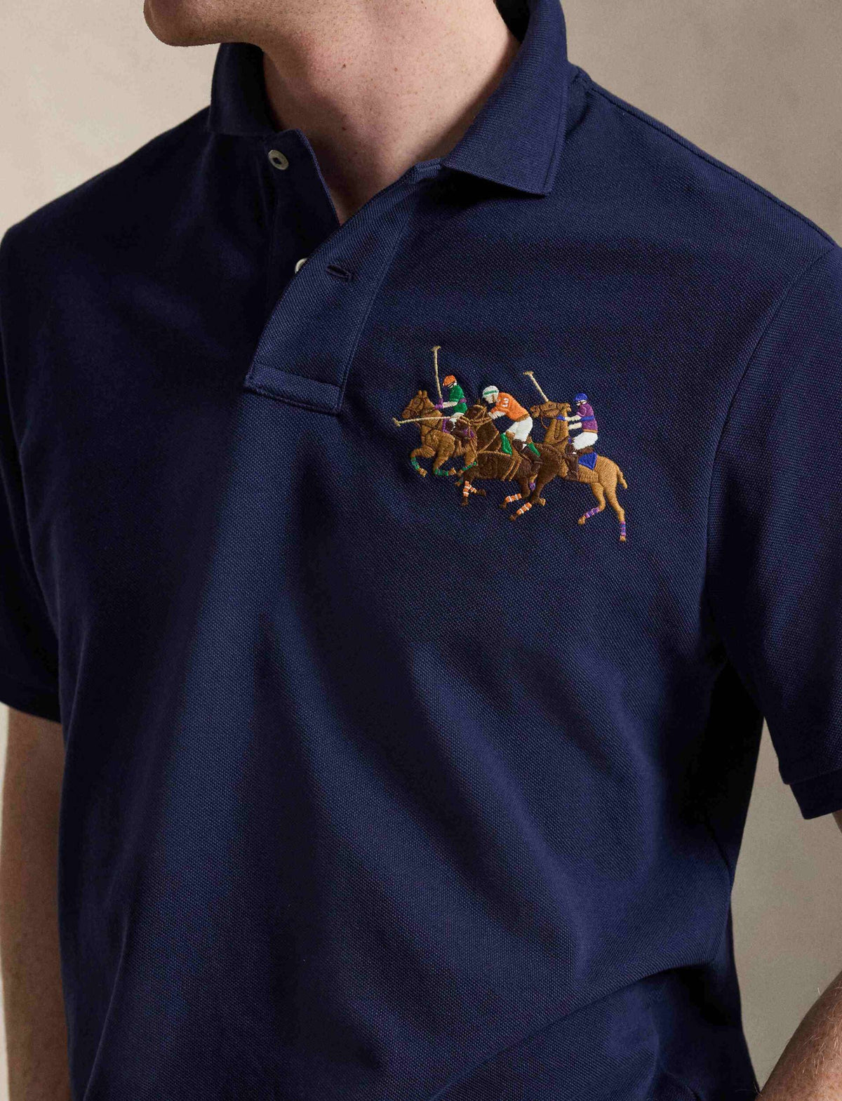 Camisa Tipo Polo Knit-Polo Ralph Lauren Para Hombre De Color Azul