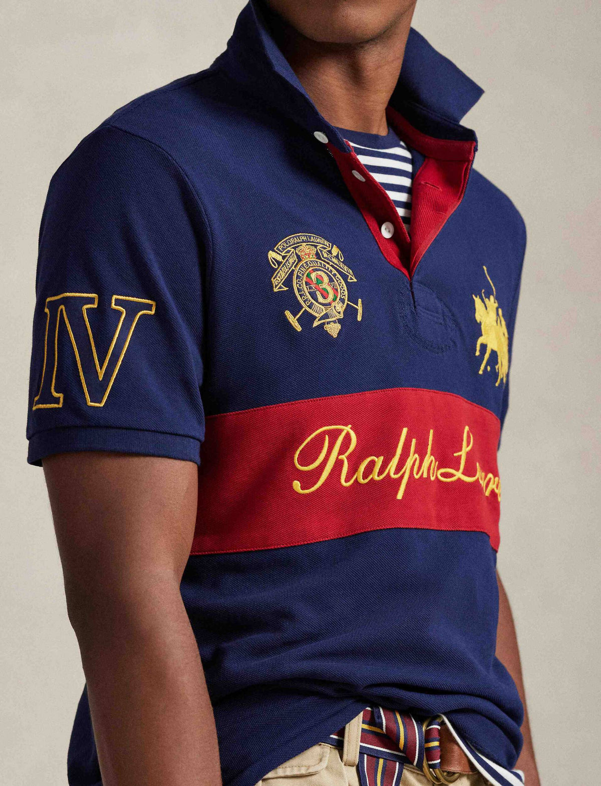 Camisa Tipo Polo Knit-Polo Ralph Lauren Para Hombre De Color Azul
