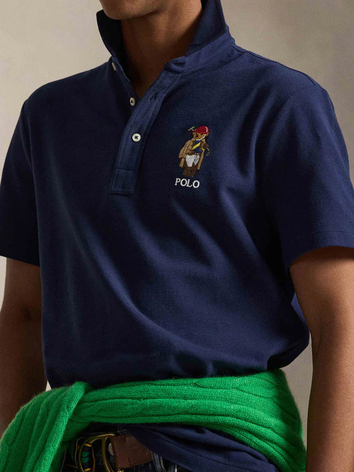 Camisa Tipo Polo Knit-Polo Ralph Lauren Para Hombre De Color Azul