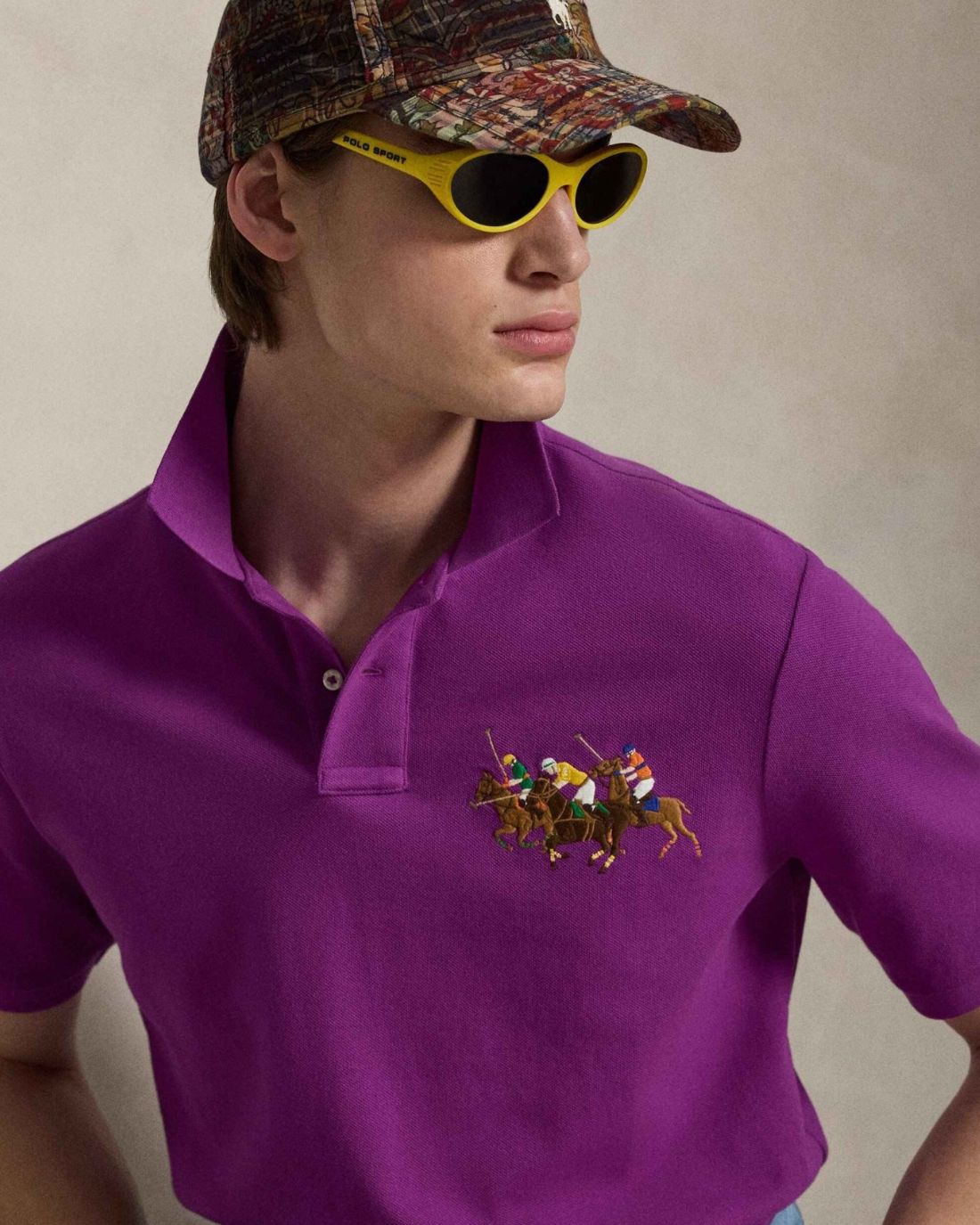 Camisa Tipo Polo Knit-Polo Ralph Lauren Para Hombre De Color Morado