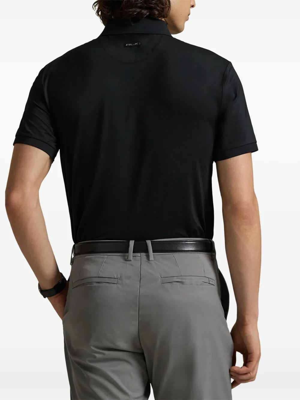 Camisa Tipo Polo Knit-Polo Ralph Lauren Para Hombre De Color Negro