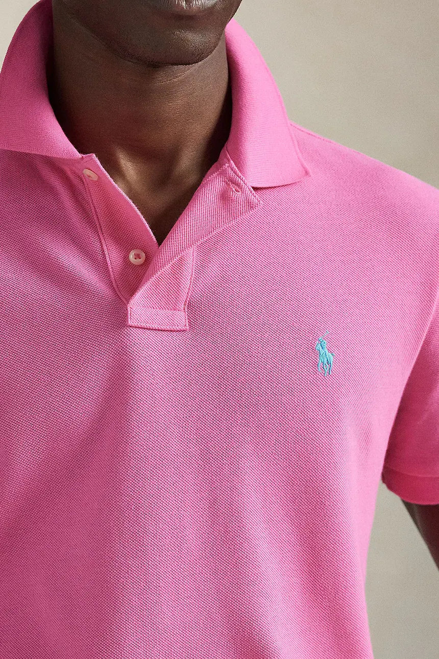 Camisa Tipo Polo Sskccmslm1-Short Sleeve-Knit Ralph Lauren Para Hombre De Color Rosado