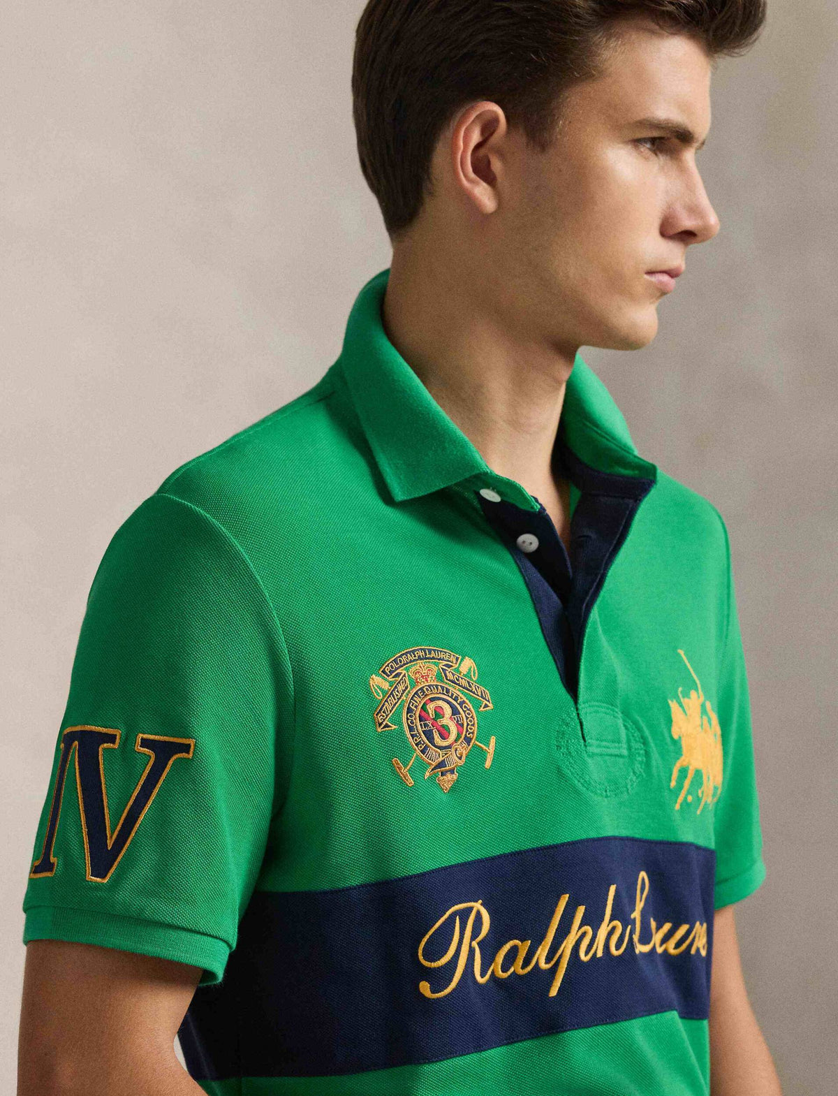 Camisa Tipo Polo Knit-Polo Ralph Lauren Para Hombre De Color Verde