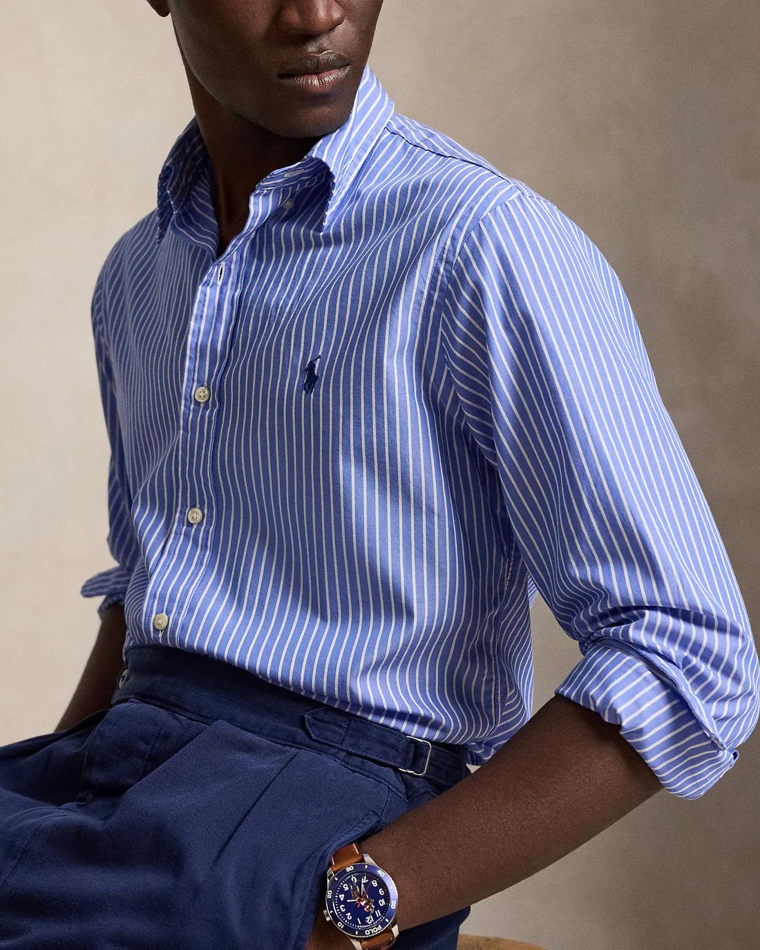 Camisa Woven-Sport Shirt-Shirt Ralph Lauren Para Hombre De Color Azul