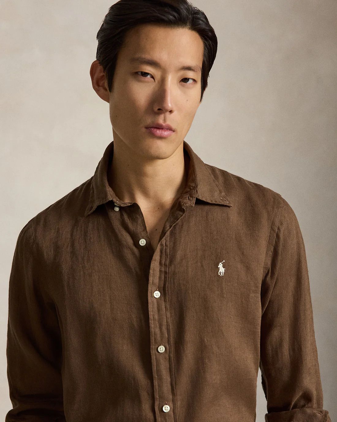 Camisa Cubdppcs-Long Sleeve-Sport Shirt Ralph Lauren Para Hombre De Color Marron