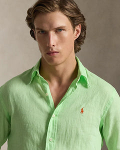 Camisa Cubdppcs-Long Sleeve-Sport Shirt Ralph Lauren Para Hombre De Color Verde