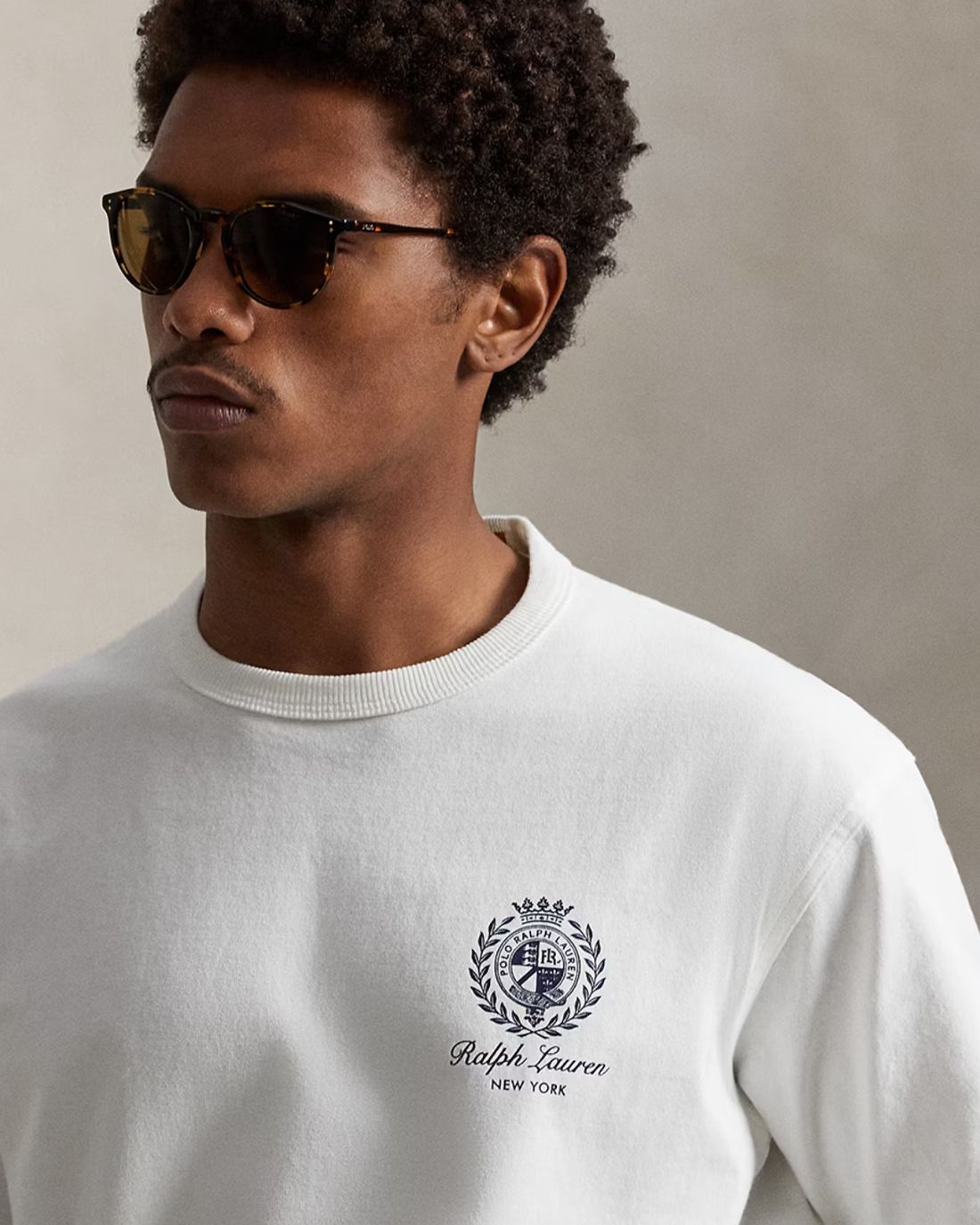 Camiseta Knit-T-Shirt Ralph Lauren Para Hombre De Color Blanco